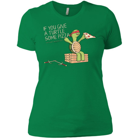 T-Shirts Kelly Green / X-Small Give a Turtle Women's Premium T-Shirt