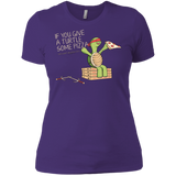 T-Shirts Purple / X-Small Give a Turtle Women's Premium T-Shirt