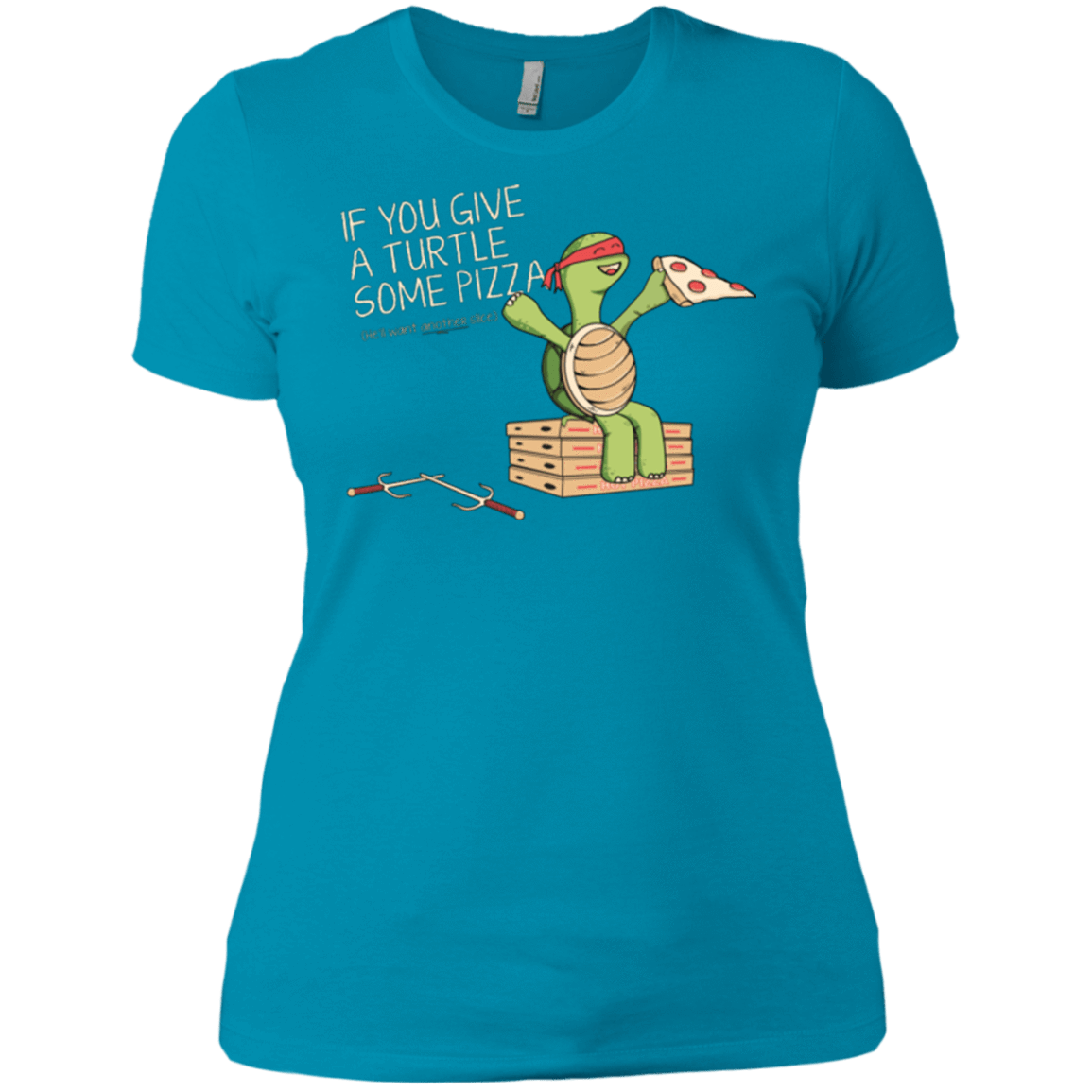 T-Shirts Turquoise / X-Small Give a Turtle Women's Premium T-Shirt