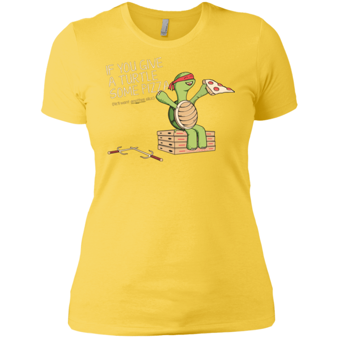 T-Shirts Vibrant Yellow / X-Small Give a Turtle Women's Premium T-Shirt