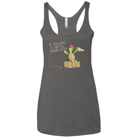 T-Shirts Premium Heather / X-Small Give a Turtle Women's Triblend Racerback Tank