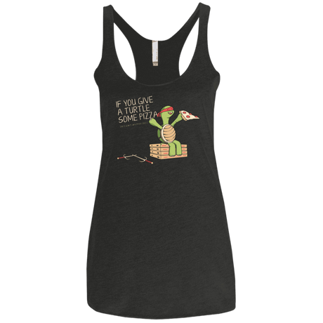 T-Shirts Vintage Black / X-Small Give a Turtle Women's Triblend Racerback Tank