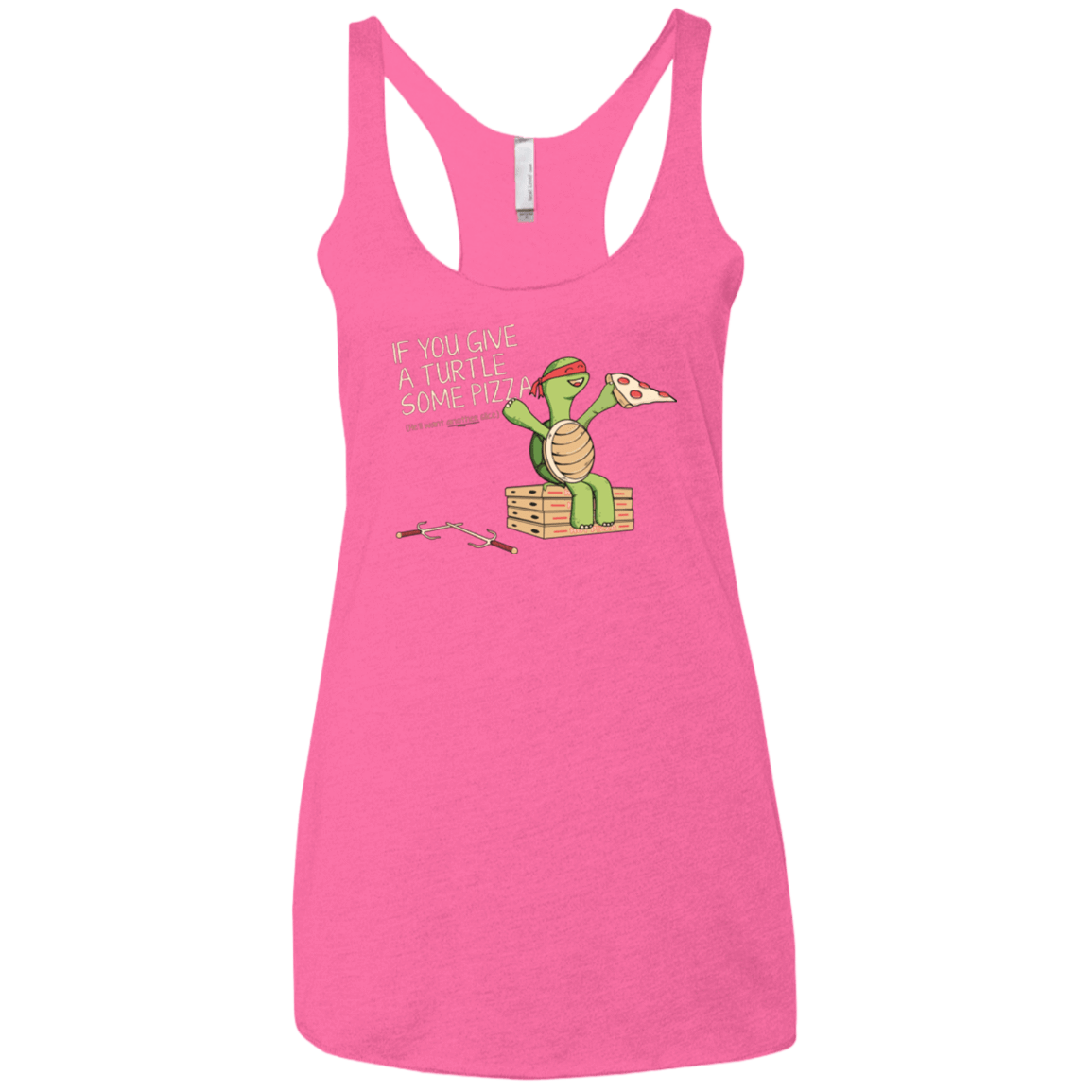 T-Shirts Vintage Pink / X-Small Give a Turtle Women's Triblend Racerback Tank