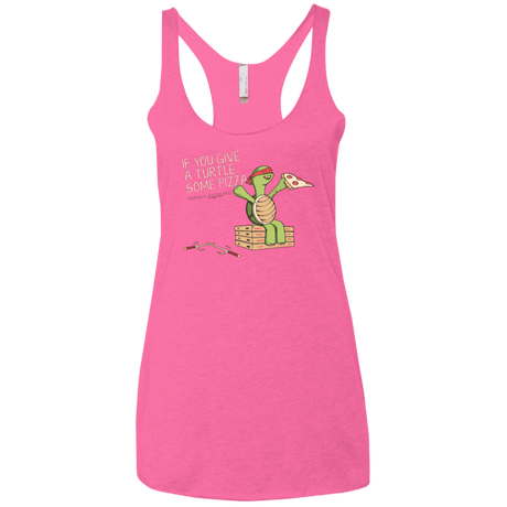 T-Shirts Vintage Pink / X-Small Give a Turtle Women's Triblend Racerback Tank