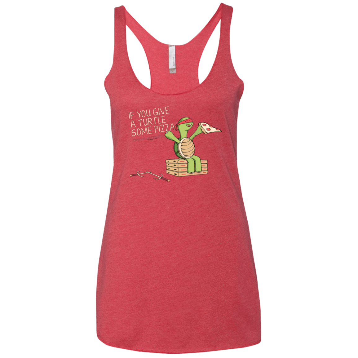 T-Shirts Vintage Red / X-Small Give a Turtle Women's Triblend Racerback Tank
