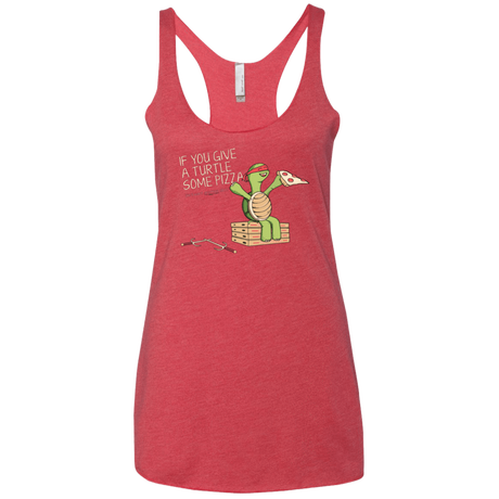 T-Shirts Vintage Red / X-Small Give a Turtle Women's Triblend Racerback Tank