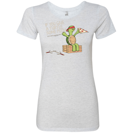 T-Shirts Heather White / Small Give a Turtle Women's Triblend T-Shirt