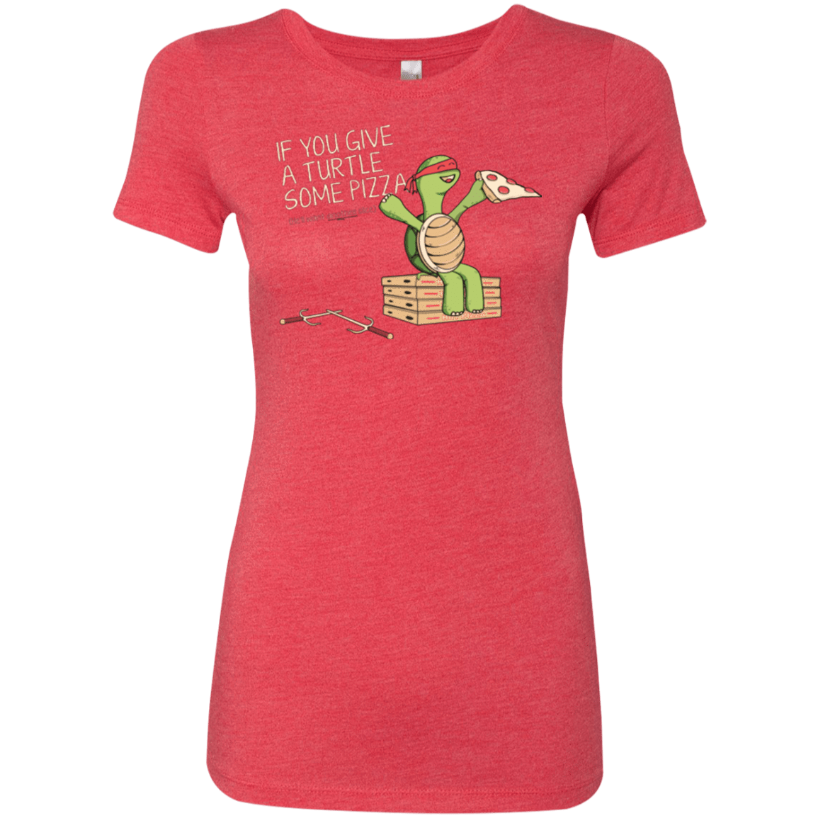 T-Shirts Vintage Red / Small Give a Turtle Women's Triblend T-Shirt