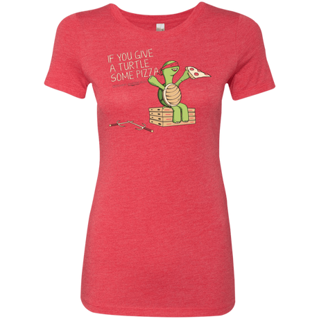 T-Shirts Vintage Red / Small Give a Turtle Women's Triblend T-Shirt