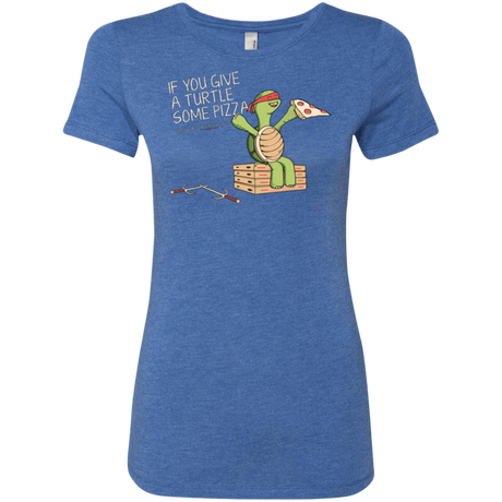 T-Shirts Vintage Royal / Small Give a Turtle Women's Triblend T-Shirt