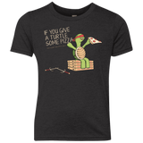 T-Shirts Vintage Black / YXS Give a Turtle Youth Triblend T-Shirt