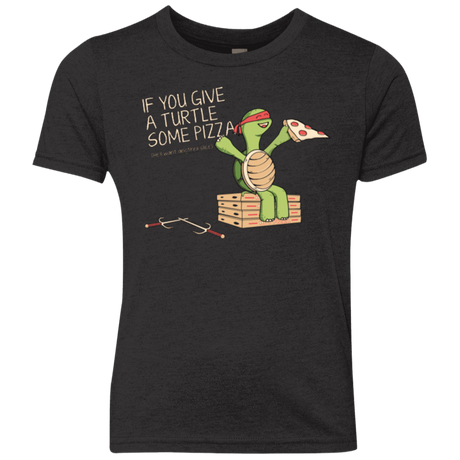 T-Shirts Vintage Black / YXS Give a Turtle Youth Triblend T-Shirt