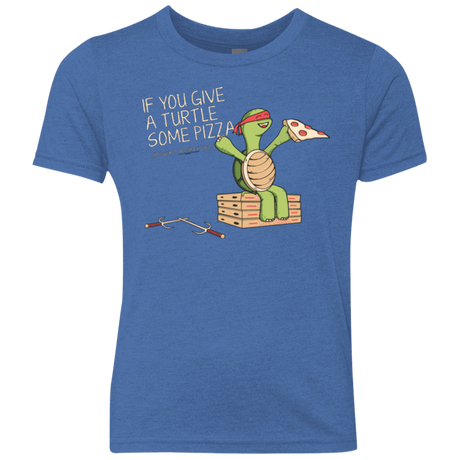 T-Shirts Vintage Royal / YXS Give a Turtle Youth Triblend T-Shirt