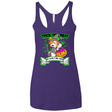 T-Shirts Purple / X-Small Give me the Candies Women's Triblend Racerback Tank