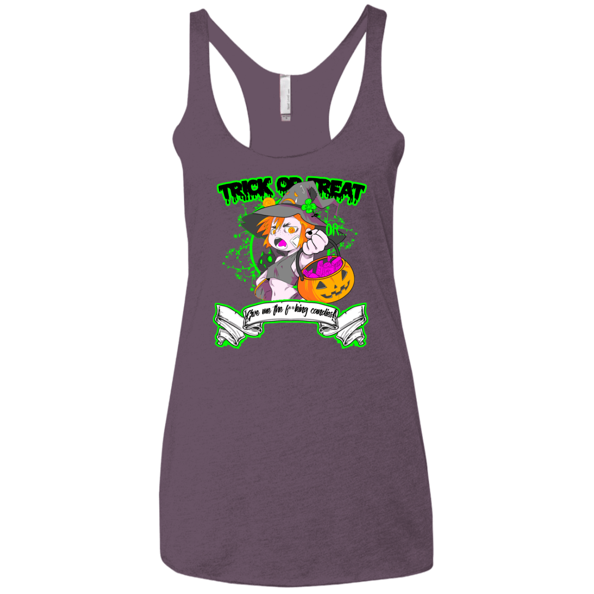 T-Shirts Vintage Purple / X-Small Give me the Candies Women's Triblend Racerback Tank