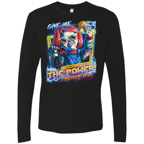 T-Shirts Black / Small Give me the Power Men's Premium Long Sleeve
