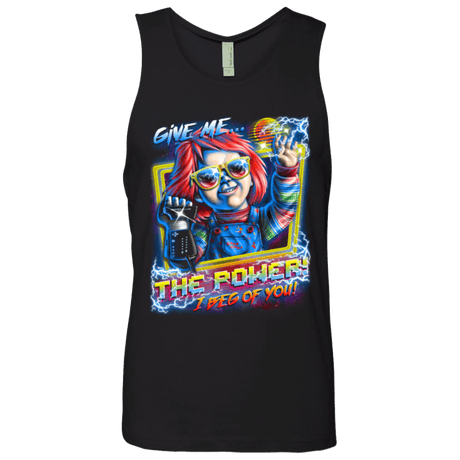 T-Shirts Black / Small Give me the Power Men's Premium Tank Top