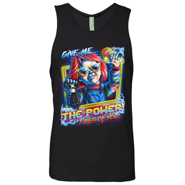 T-Shirts Black / Small Give me the Power Men's Premium Tank Top
