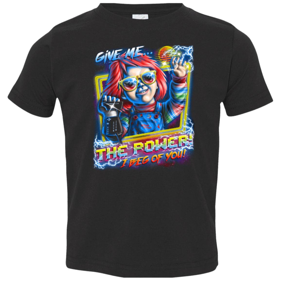 T-Shirts Black / 2T Give me the Power Toddler Premium T-Shirt