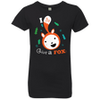 T-Shirts Black / YXS Giving a Fox Girls Premium T-Shirt