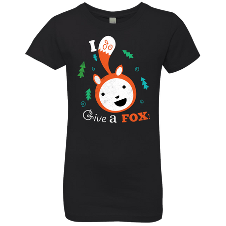 T-Shirts Black / YXS Giving a Fox Girls Premium T-Shirt