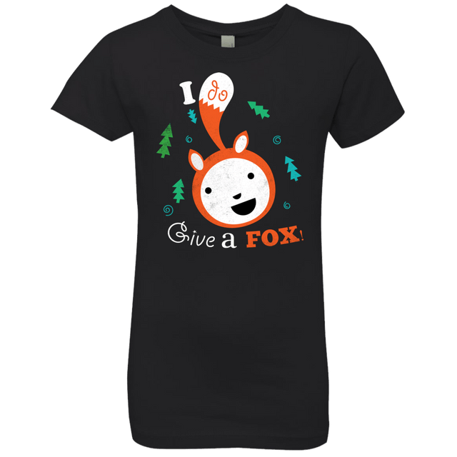 T-Shirts Black / YXS Giving a Fox Girls Premium T-Shirt