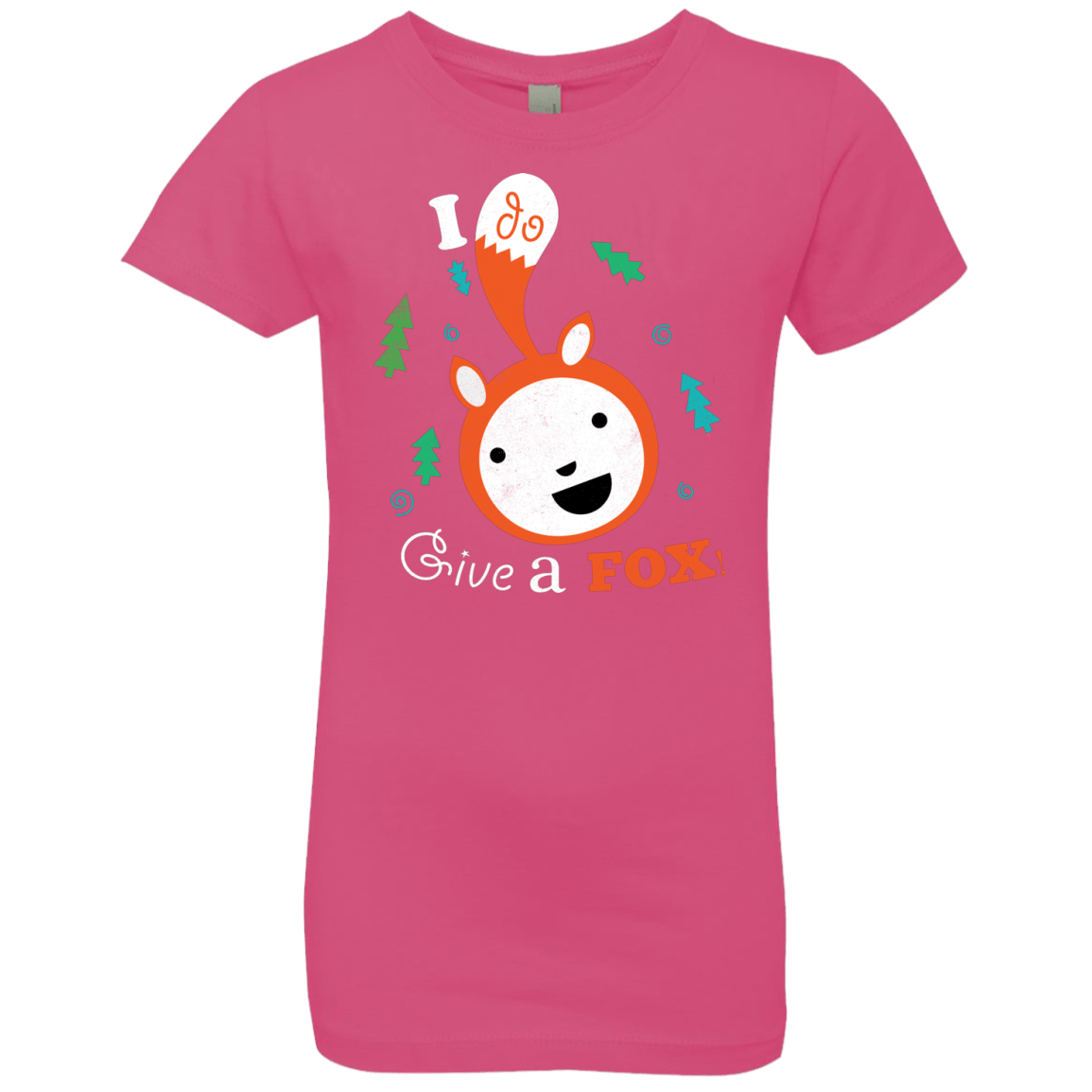 T-Shirts Hot Pink / YXS Giving a Fox Girls Premium T-Shirt