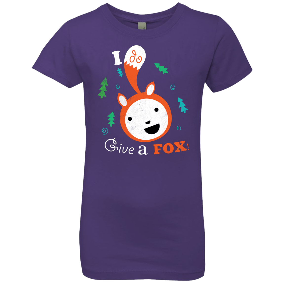 T-Shirts Purple Rush / YXS Giving a Fox Girls Premium T-Shirt