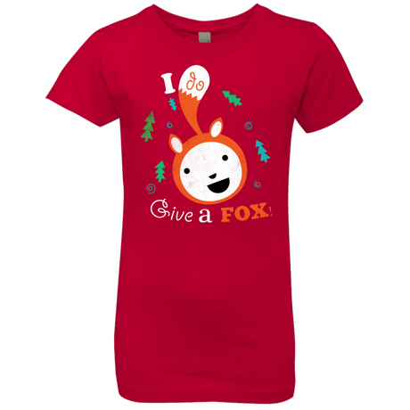 T-Shirts Red / YXS Giving a Fox Girls Premium T-Shirt