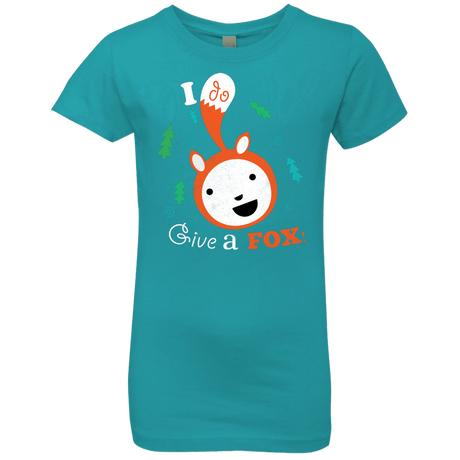 T-Shirts Tahiti Blue / YXS Giving a Fox Girls Premium T-Shirt