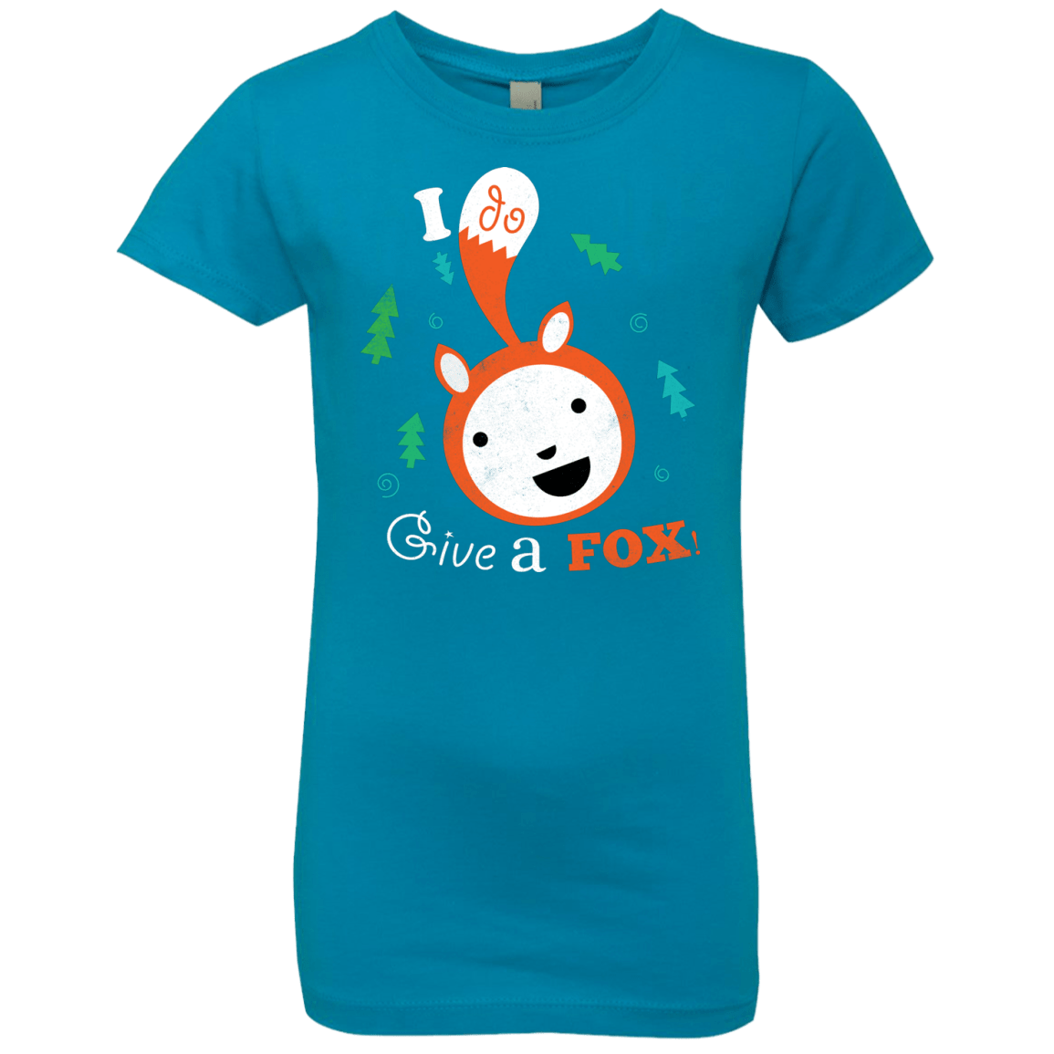 T-Shirts Turquoise / YXS Giving a Fox Girls Premium T-Shirt