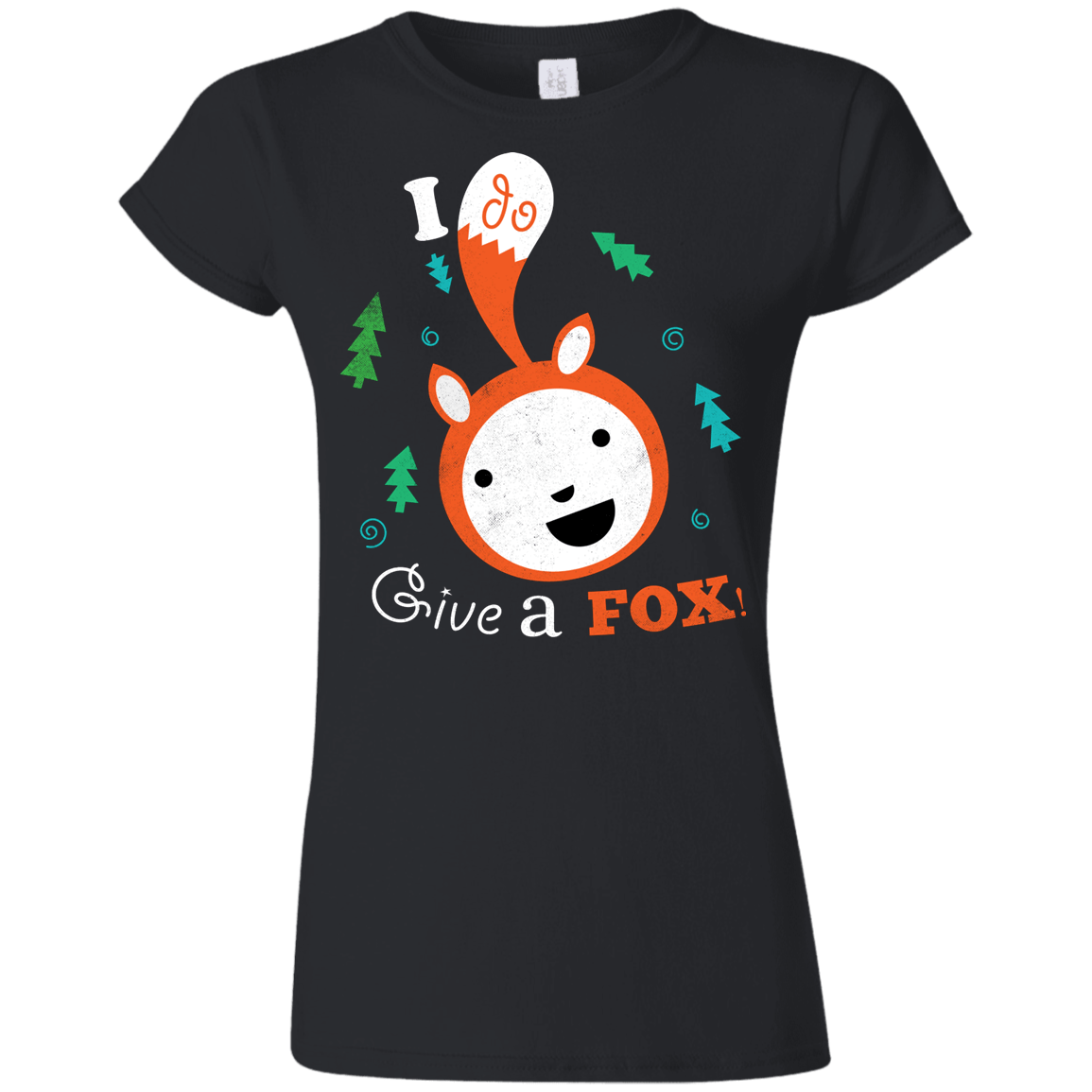 T-Shirts Black / S Giving a Fox Junior Slimmer-Fit T-Shirt