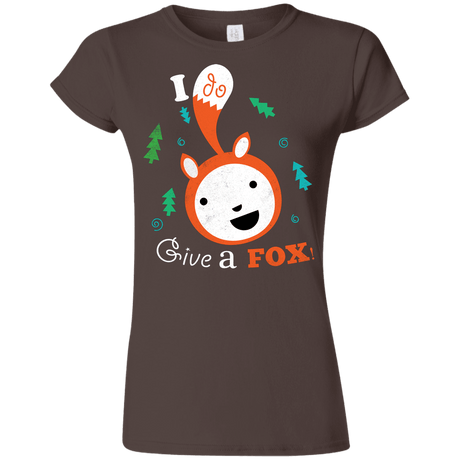 T-Shirts Dark Chocolate / S Giving a Fox Junior Slimmer-Fit T-Shirt