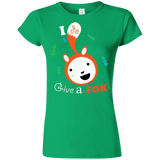 T-Shirts Irish Green / S Giving a Fox Junior Slimmer-Fit T-Shirt