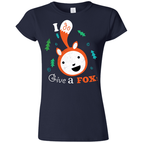 T-Shirts Navy / S Giving a Fox Junior Slimmer-Fit T-Shirt