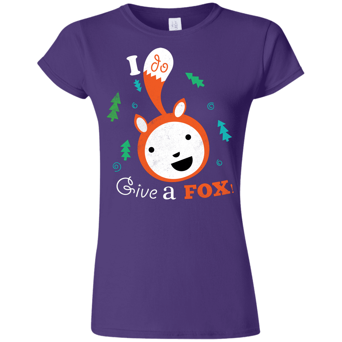 T-Shirts Purple / S Giving a Fox Junior Slimmer-Fit T-Shirt