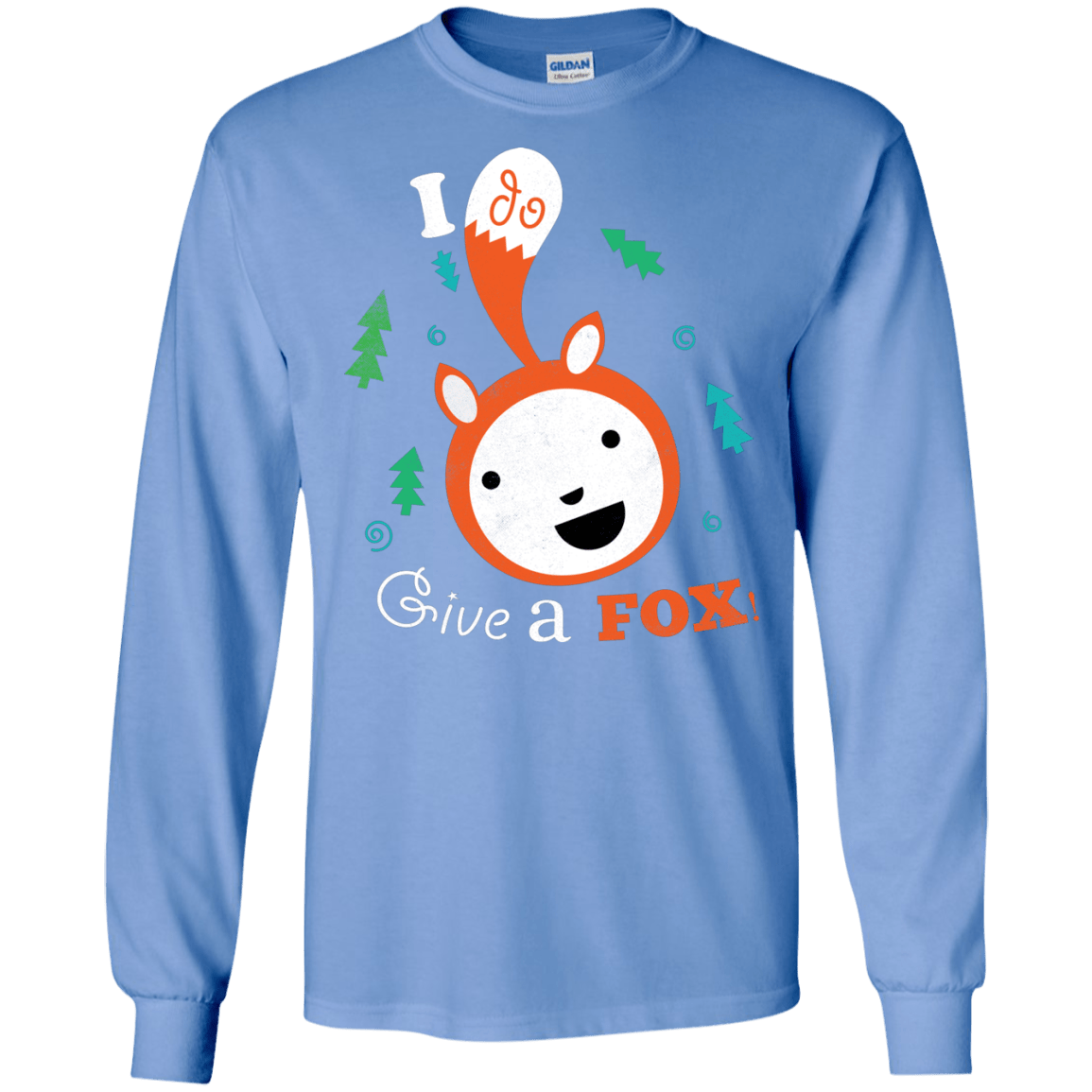 T-Shirts Carolina Blue / S Giving a Fox Men's Long Sleeve T-Shirt