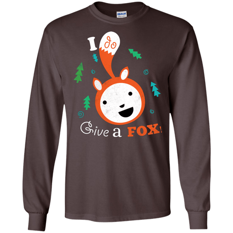 T-Shirts Dark Chocolate / S Giving a Fox Men's Long Sleeve T-Shirt