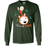 T-Shirts Forest Green / S Giving a Fox Men's Long Sleeve T-Shirt