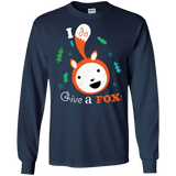 T-Shirts Navy / S Giving a Fox Men's Long Sleeve T-Shirt