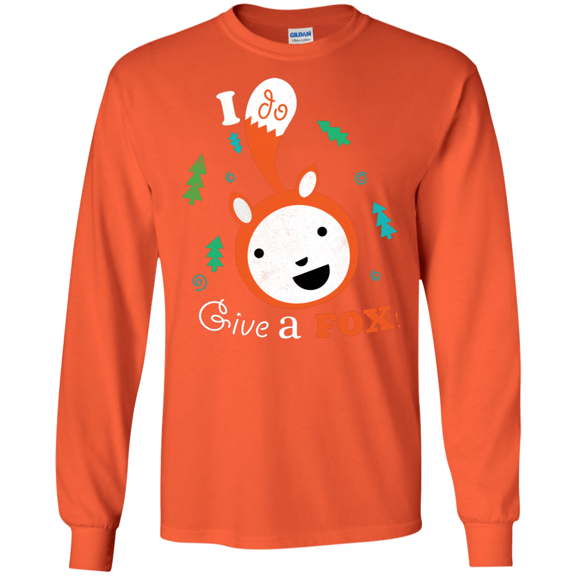 T-Shirts Orange / S Giving a Fox Men's Long Sleeve T-Shirt