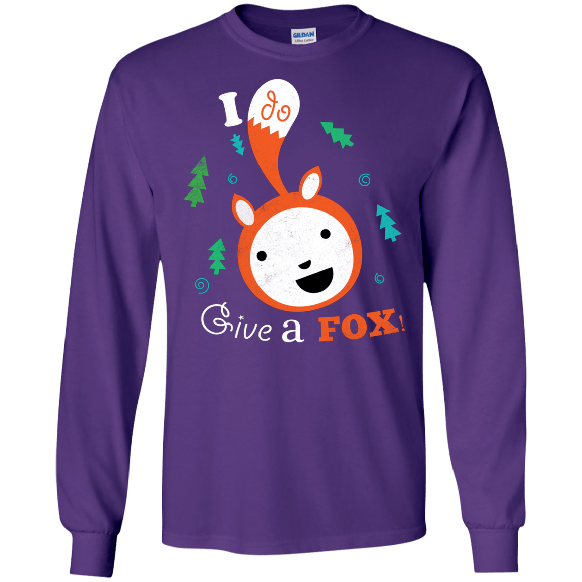 T-Shirts Purple / S Giving a Fox Men's Long Sleeve T-Shirt