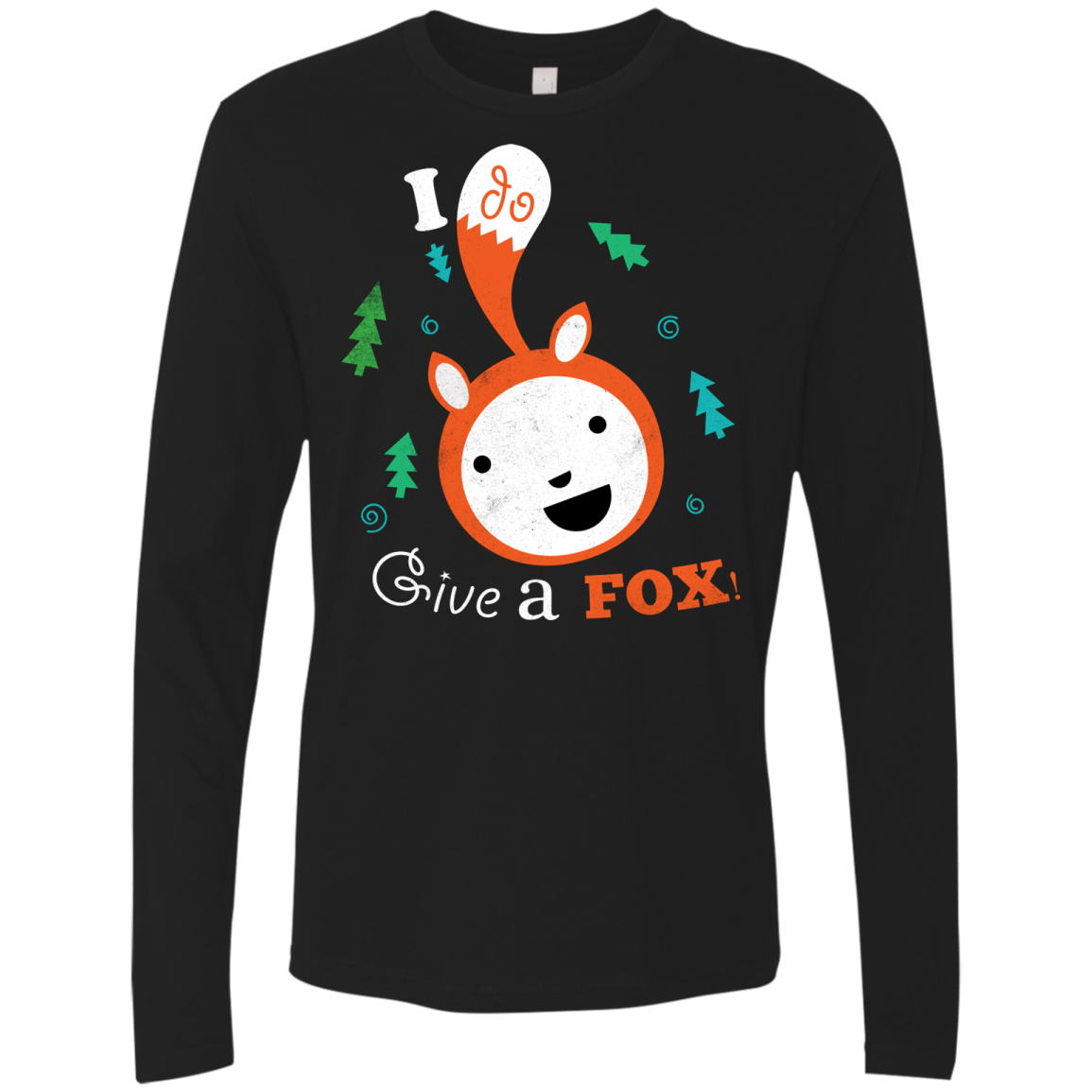 T-Shirts Black / S Giving a Fox Men's Premium Long Sleeve