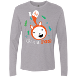 T-Shirts Heather Grey / S Giving a Fox Men's Premium Long Sleeve