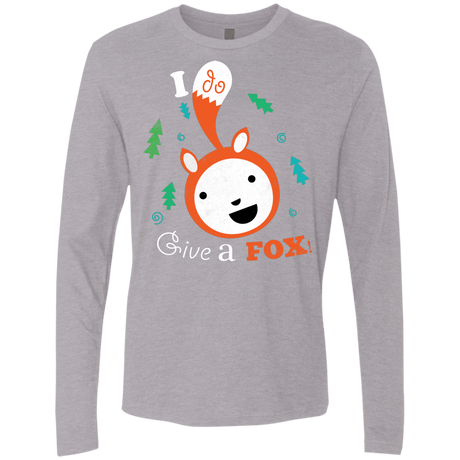 T-Shirts Heather Grey / S Giving a Fox Men's Premium Long Sleeve