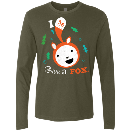 T-Shirts Military Green / S Giving a Fox Men's Premium Long Sleeve