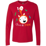 T-Shirts Red / S Giving a Fox Men's Premium Long Sleeve