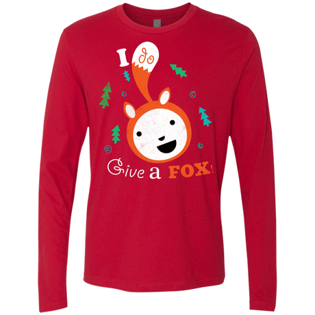 T-Shirts Red / S Giving a Fox Men's Premium Long Sleeve
