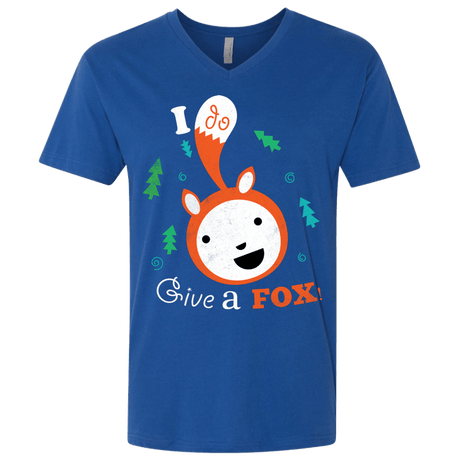 T-Shirts Royal / X-Small Giving a Fox Men's Premium V-Neck