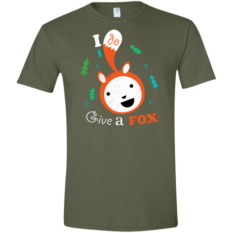 T-Shirts Military Green / S Giving a Fox Men's Semi-Fitted Softstyle
